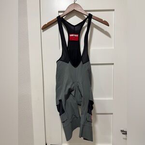 Castelli Men's Gray Cycling Bib Shorts - Gray/Black